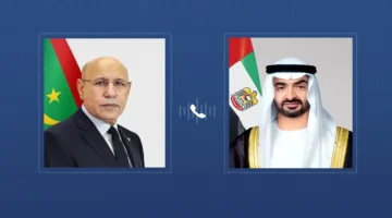 رئيس الدولة يبحث هاتفياً العلاقات الثنائية مع الرئيس الموريتاني بمناسبة عيد الفطر